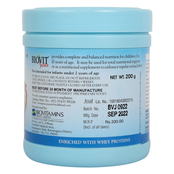 BIOVIT JUNIOR POWDER- The Complete Protein for Children